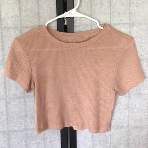 *SOLD* Nollie Nude Ribbed Crop Top